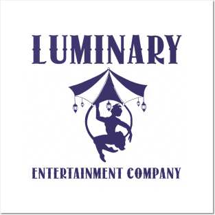 luminary entertainment company logo purple Posters and Art